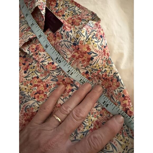 J.CREW X Liberty London Pink Swirling Petals Floral Popover Shirt Size 2 H4651 - Picture 13 of 13